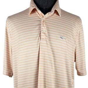 Greg Norman Orange Men's Golf Polo Casual Sport Size XXL